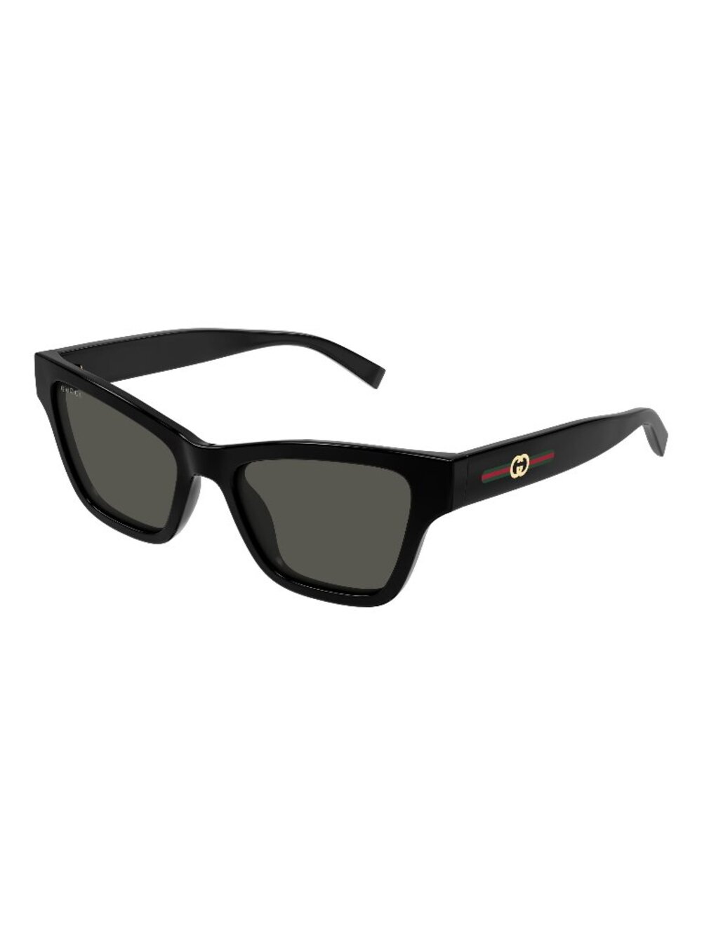 New Gucci Women's Sunglasses Black Grey Lens Injected Frame GG1982S 001 53